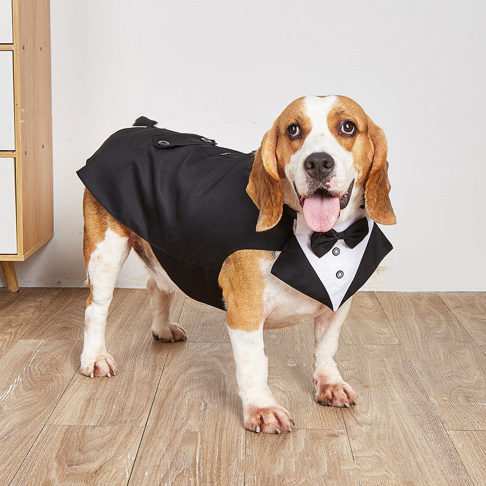 Pet Swallowtail Wedding Suit Jacket Formal Occasion Clothing