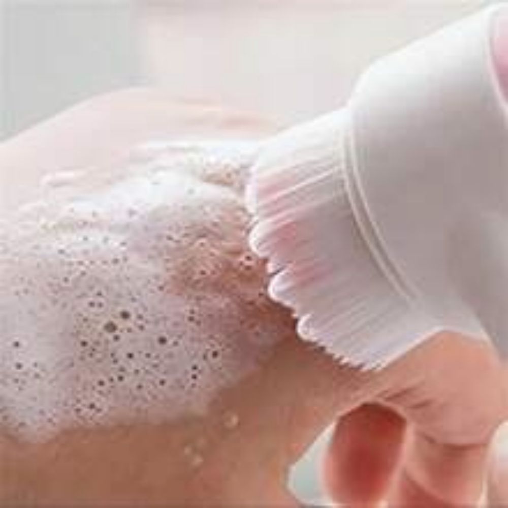 Easy-Clean Nylon Paw Brush and Massage Tool for Pets