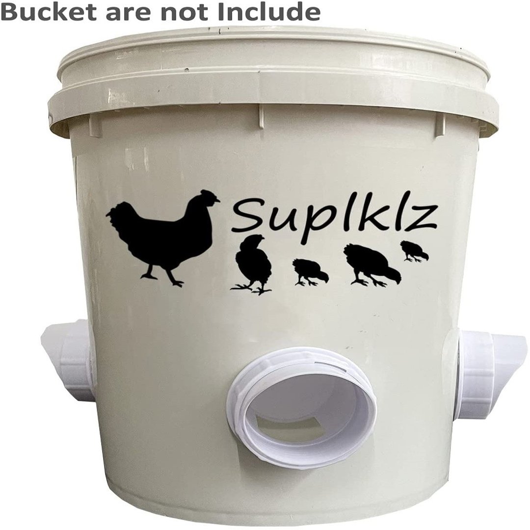 DIY Rainproof Poultry Feeder Chicken Feed Port System