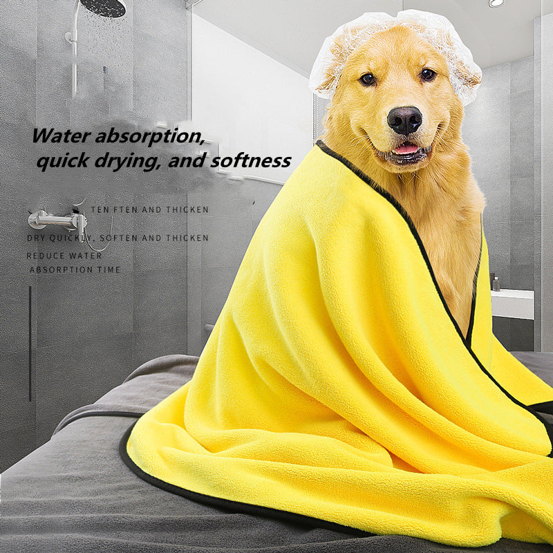 Quick Drying Microfiber Pet Towel Super Absorbent Soft Bath Cloth