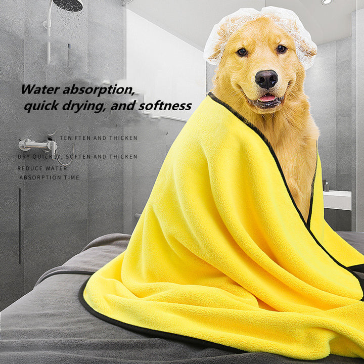 Quick Drying Microfiber Pet Towel Super Absorbent Soft Bath Cloth