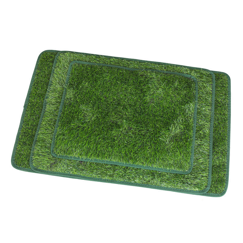 Pet Grass Pad Simulation Lawn Training Mat Washable Indoor Outdoor Use