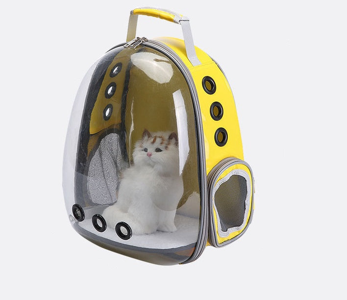 Portable Pet Bubble Backpack Carrier 360 Degree Sightseeing Travel Bag