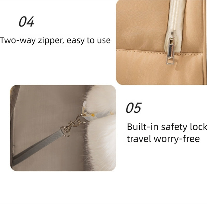Breathable Pet Carrier Backpack With Mesh Window Comfortable Travel Bag