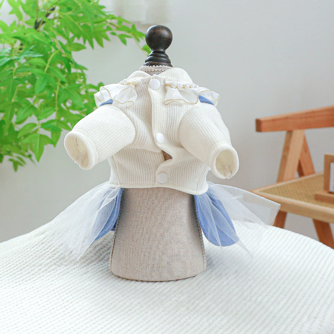 Pearl Lace Cute Pet Dress Clothes For Pet Wear