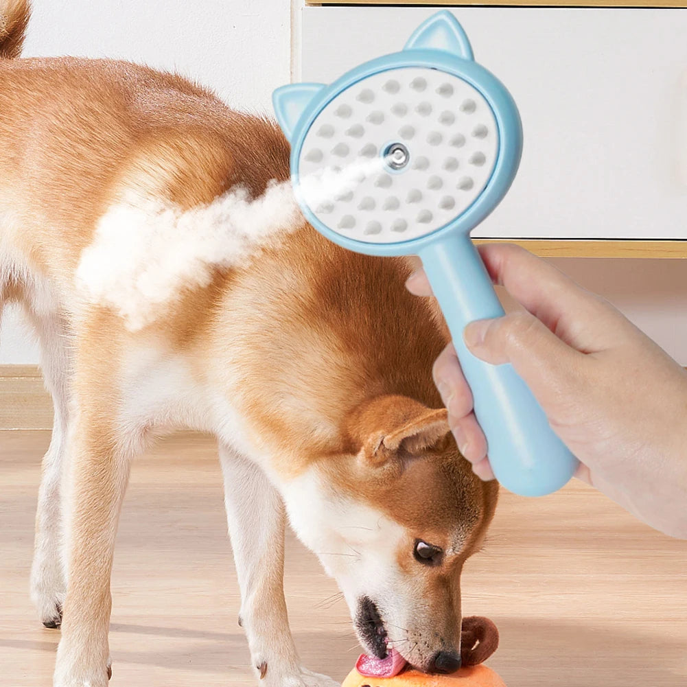 Multifunctional Rechargeable Self-Cleaning Grooming Brush for Pets