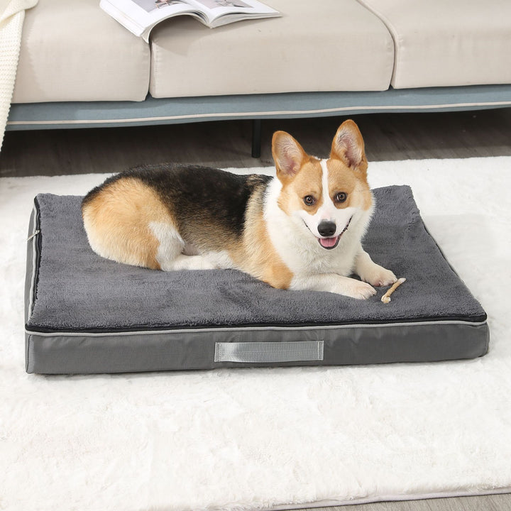 Plush Memory Foam Pet Bed Removable Washable Non Slip Mattress