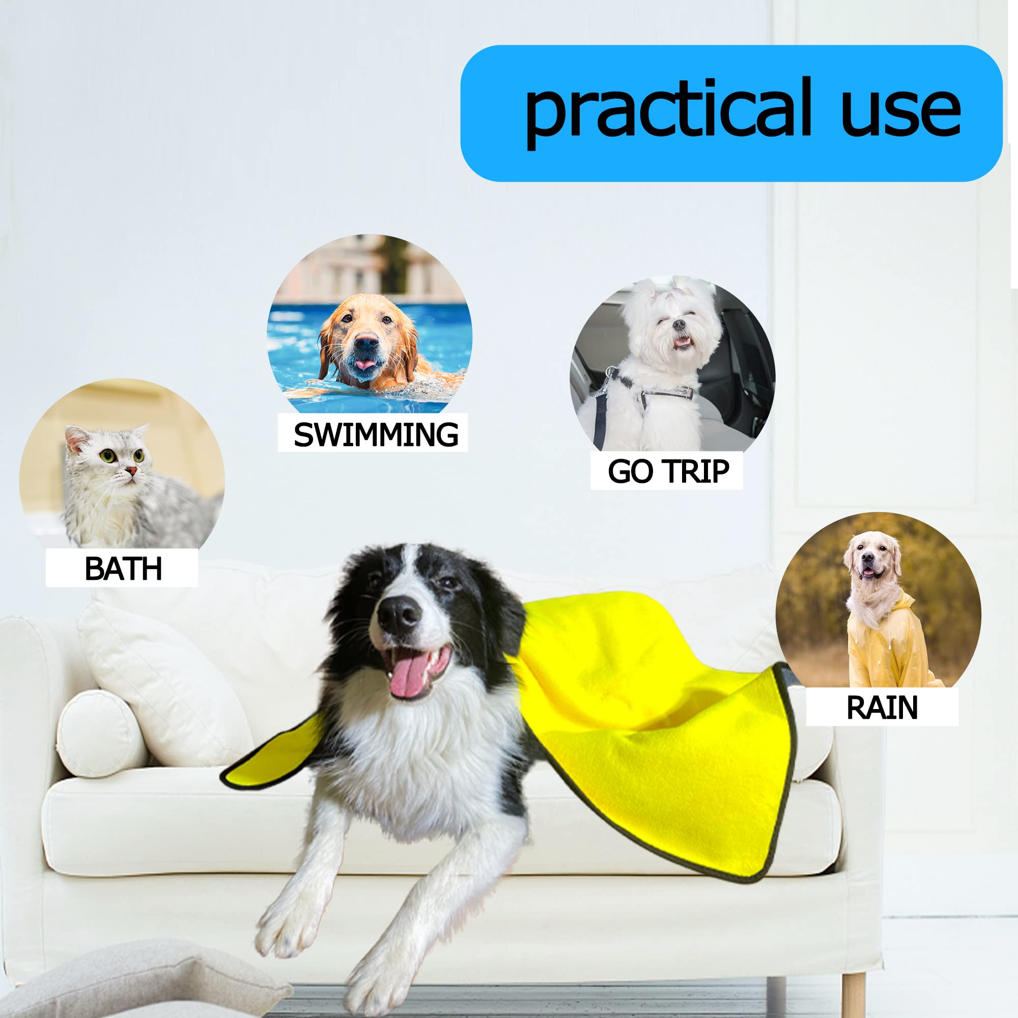 Quick Drying Microfiber Pet Towel Super Absorbent Soft Bath Cloth