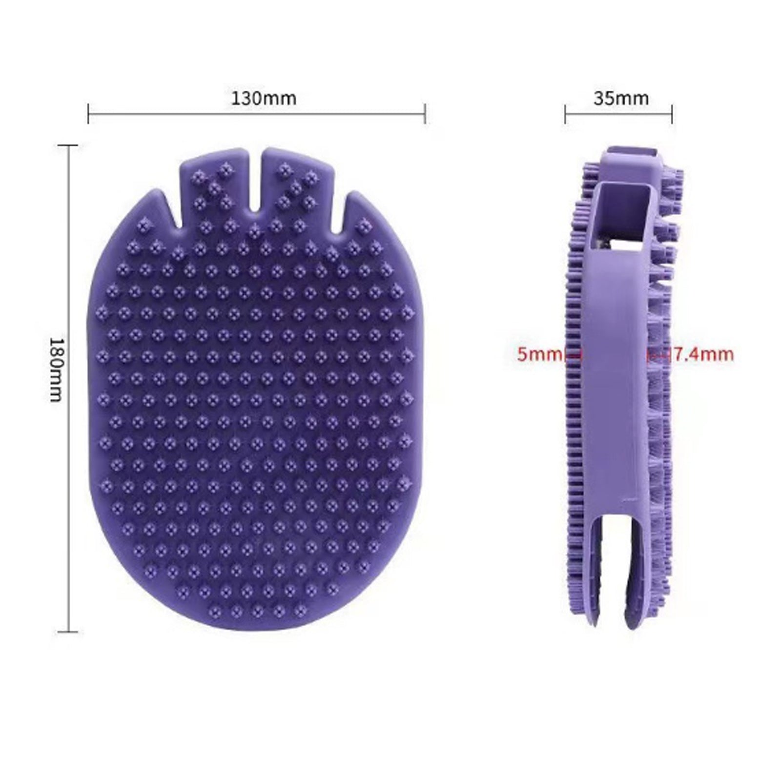 Pet Shampoo Massage Brush Soft Bristle Grooming Tool For Pet Care