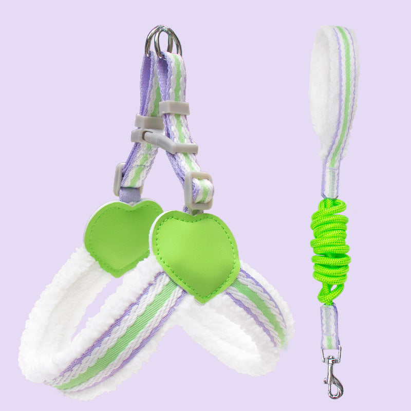 Breathable Summer Chest Vest Leash for Small and Medium Pets