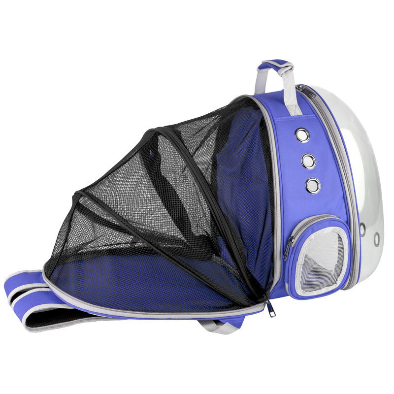 Portable Pet Bubble Backpack Carrier 360 Degree Sightseeing Travel Bag