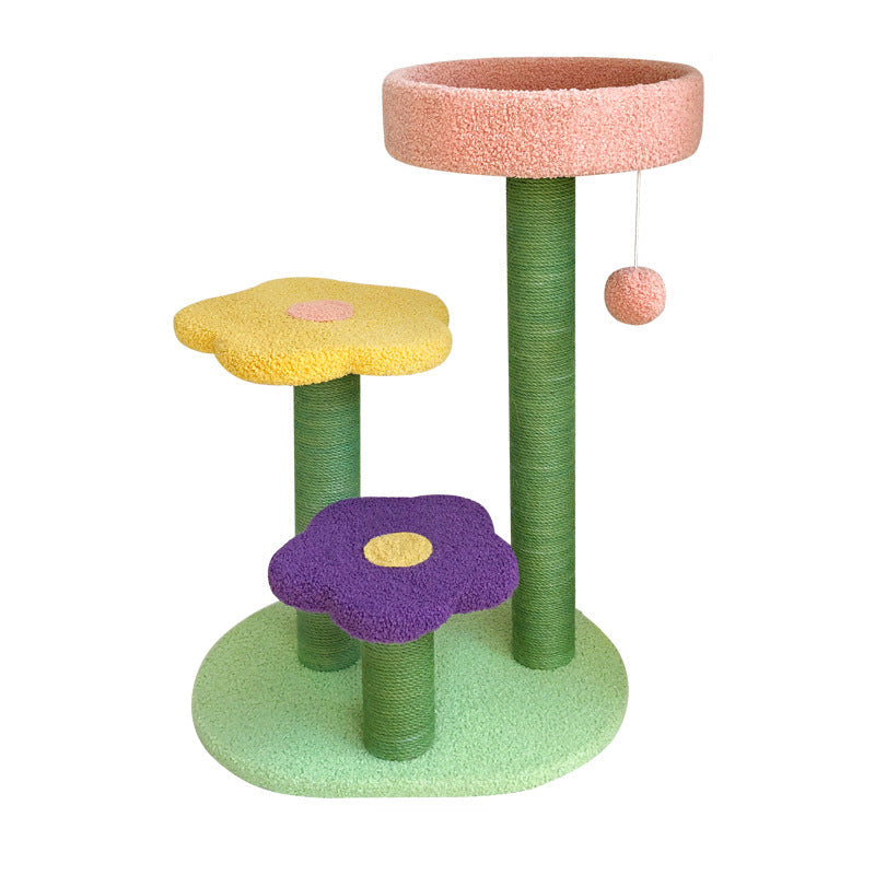 Pet Tower Scratch Board Climbing Tree Wear Resistant Furniture