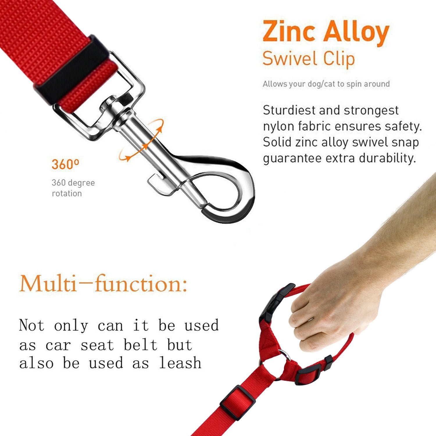 Pet Safety Control Leash Adjustable Walking Lead