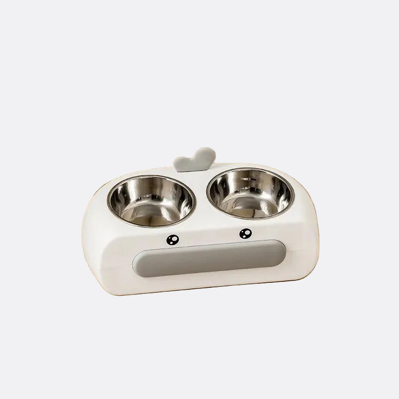 Duck Design Double Food and Water Bowl for Pets