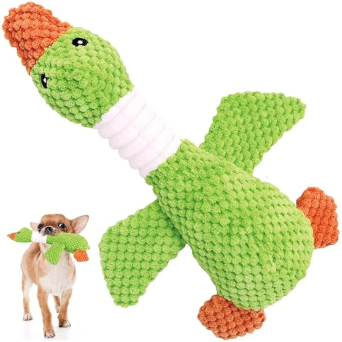 Durable Plush Squeaky Duck Chew Toy For All Sizes