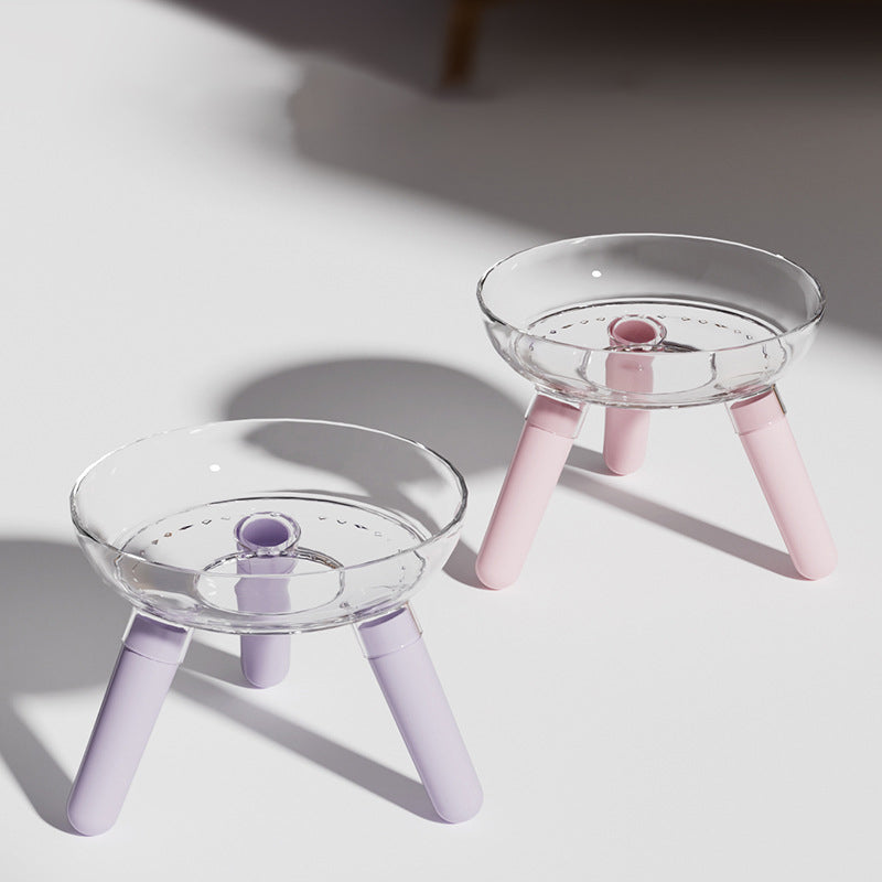 Pet Anti-Tip Transparent Feeding and Water Bowl for Pets