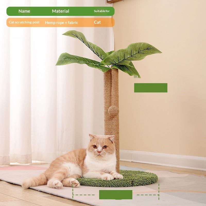 Coconut Tree Pet Scratcher And Climbing Tower