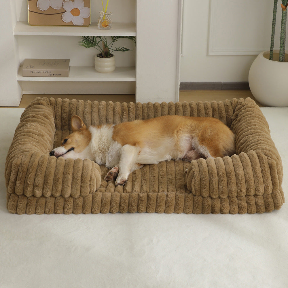Warm Large Pet Bed Soft Sleeping Mat Indoor Outdoor