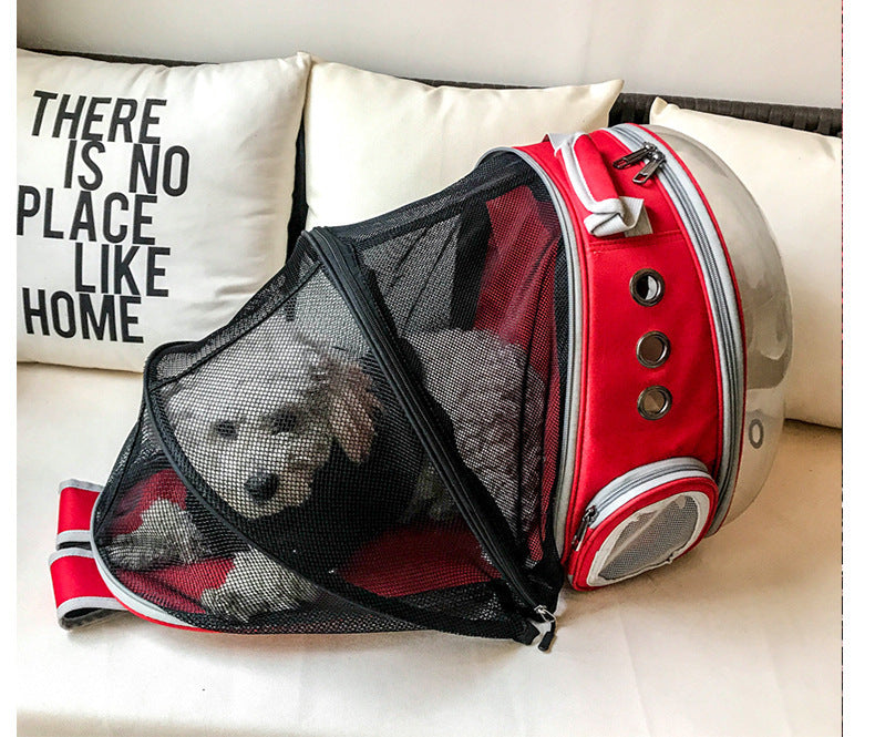 Portable Pet Bubble Backpack Carrier 360 Degree Sightseeing Travel Bag