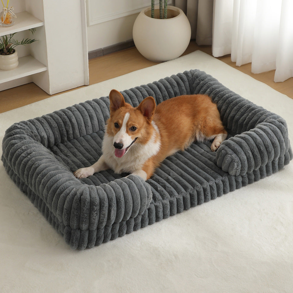 Warm Large Pet Bed Soft Sleeping Mat Indoor Outdoor