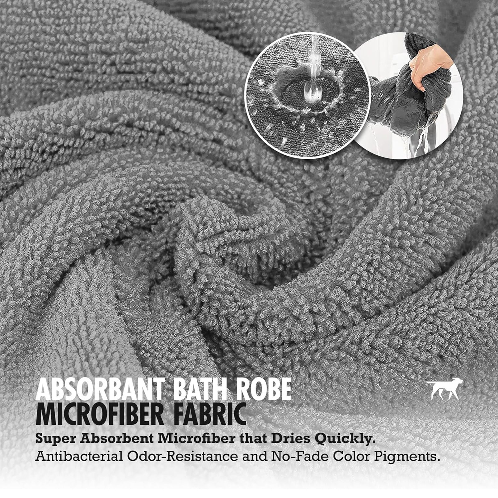 Super Absorbent Pet Bathrobe Towel Pajamas Coat For Pet Care