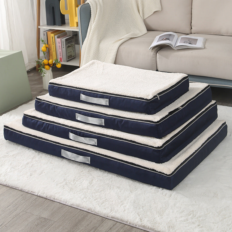 Plush Memory Foam Pet Bed Removable Washable Non Slip Mattress