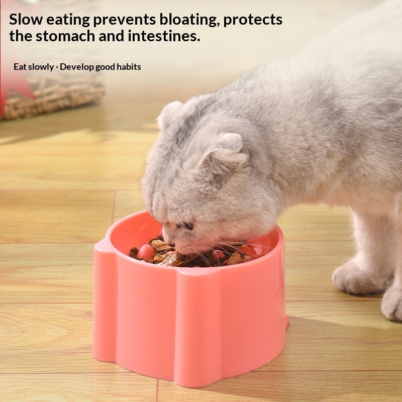 Minimalist Solid Color Slow Feeding Anti Choke Pet Bowl