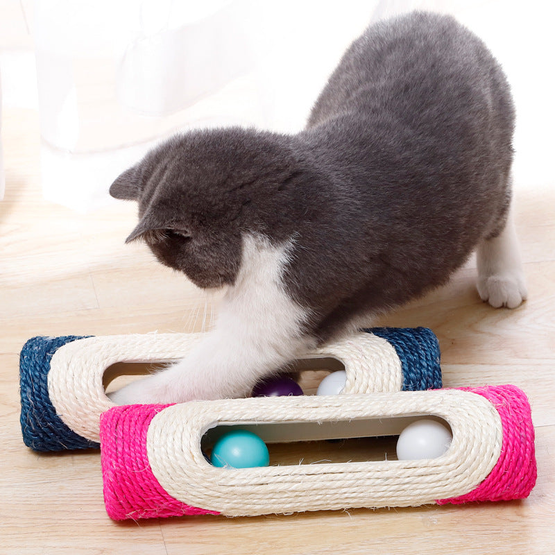 Long Sisal Drum Toys for Pets Three-Pack