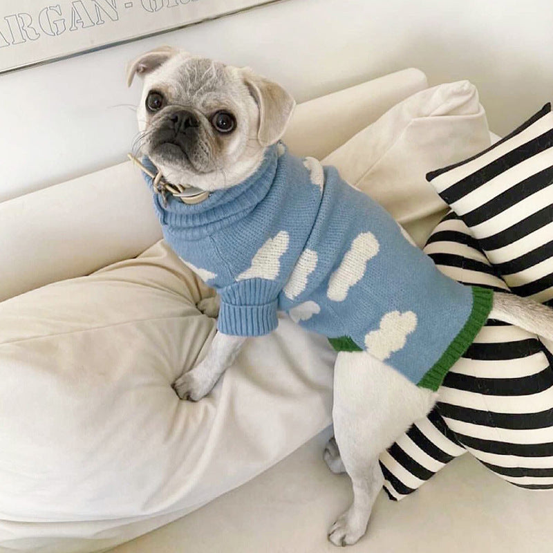 Jacquard Pet Sweater Soft Warm Comfortable Clothing Apparel