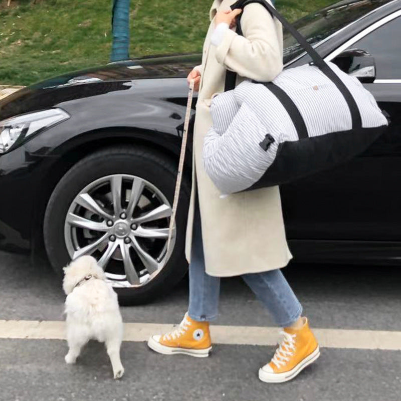Pet Travel Car Carrier Safety Seat Secure Portable Transport Bag