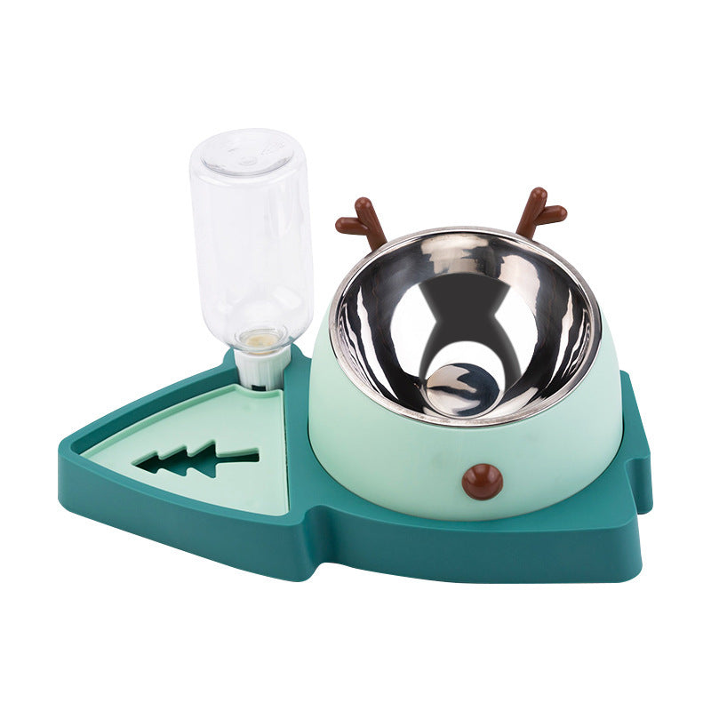 Pet Slow Feeder Bowl Detachable Water Tray For Pet Feeding