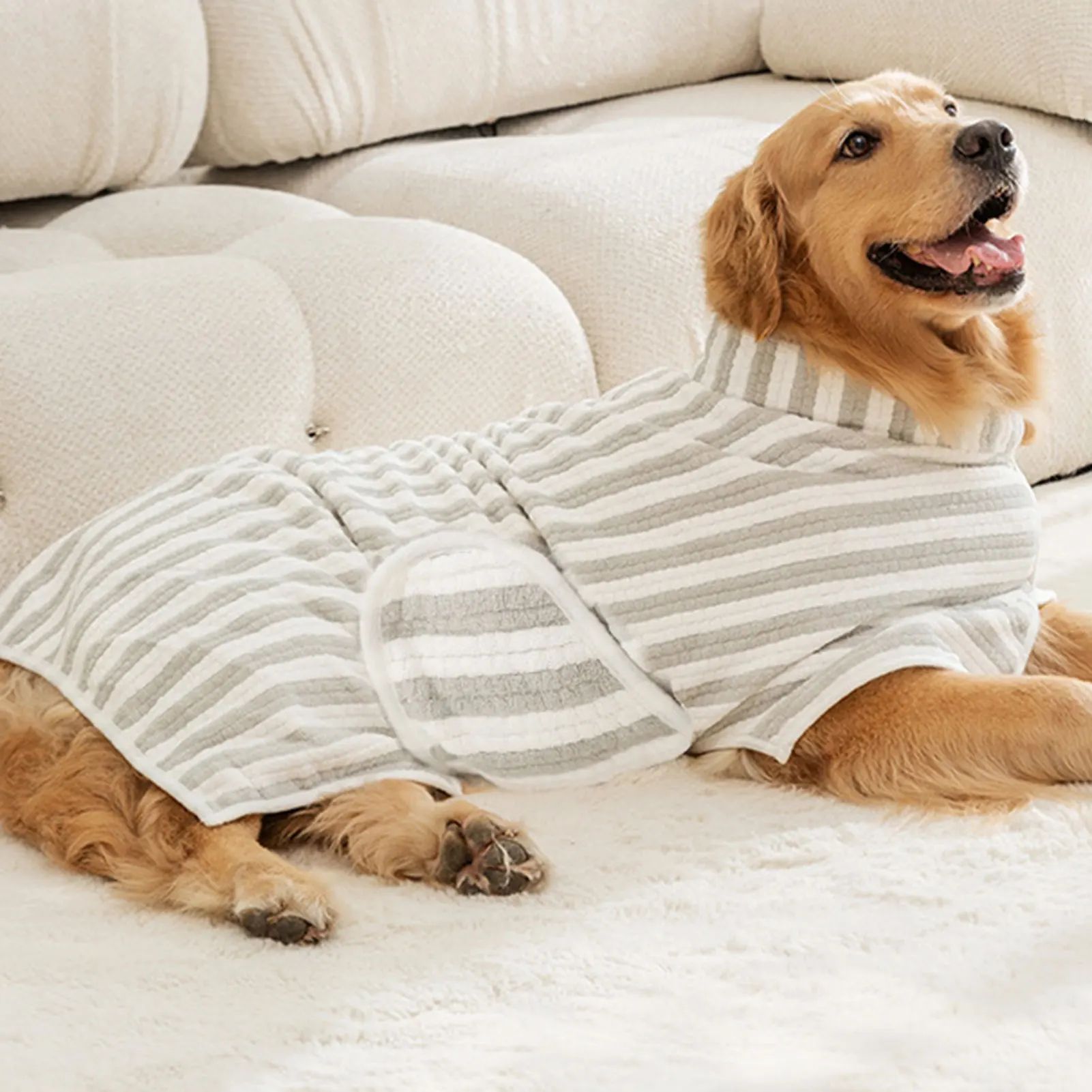 Ultra Absorbent Quick Drying Pet Bathrobe Towel For Pet Care