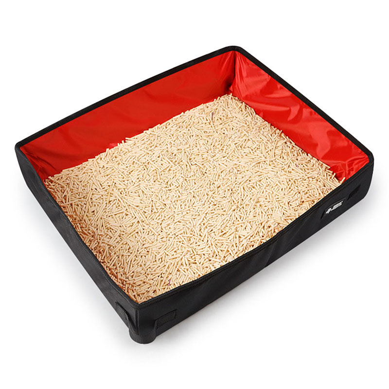 Portable Foldable Pet Litter Box Travel Carrier Case
