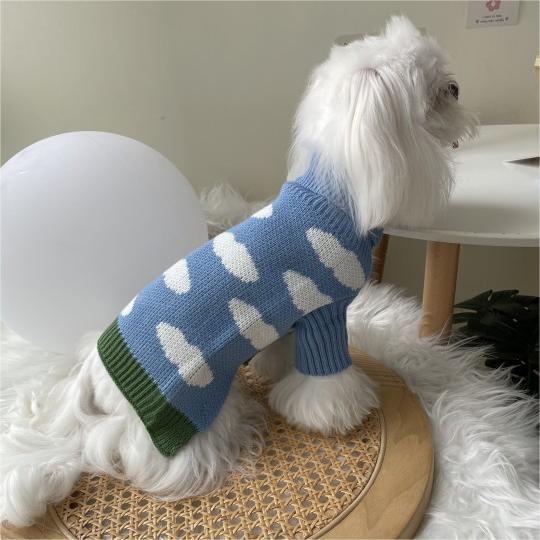 Jacquard Pet Sweater Soft Warm Comfortable Clothing Apparel