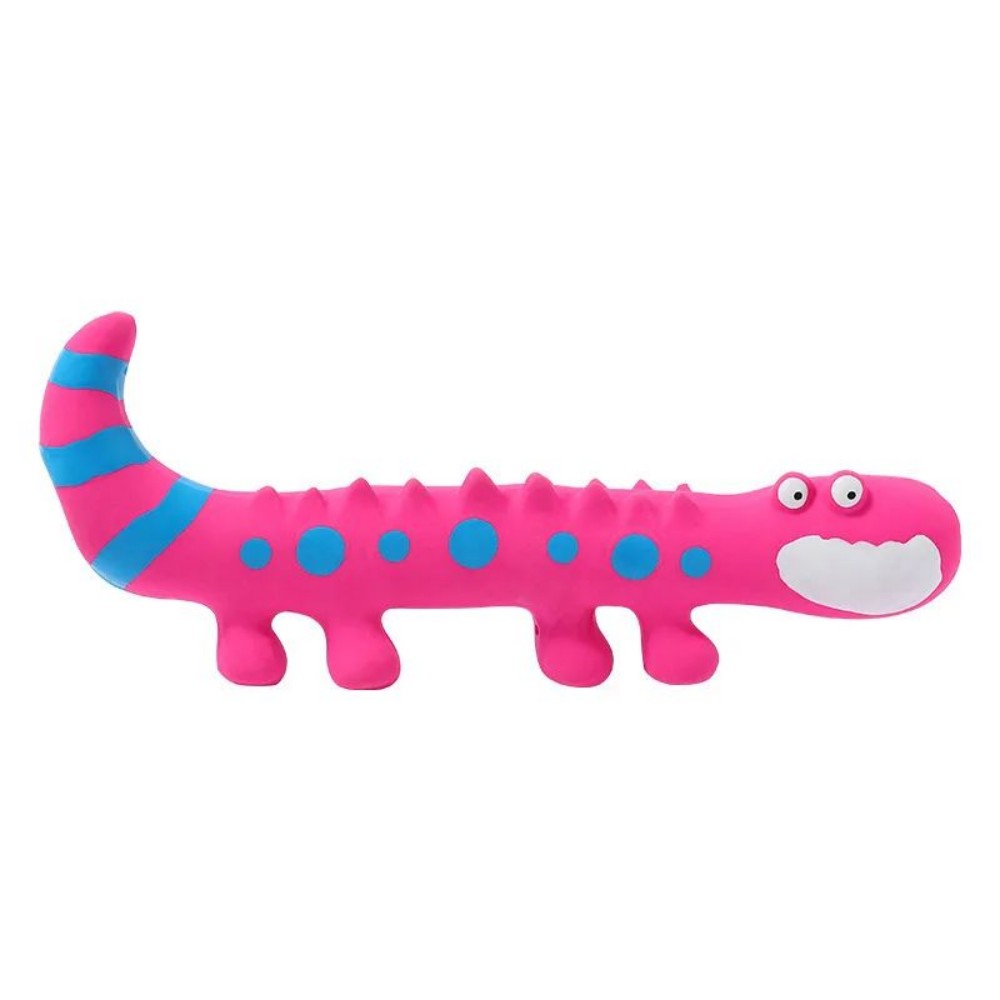 Latex Lizard Squeaky Chew Toy Interactive Training Pet Toy