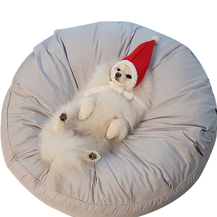Moisture-Proof Removable Washable Large Round Bed for Pets