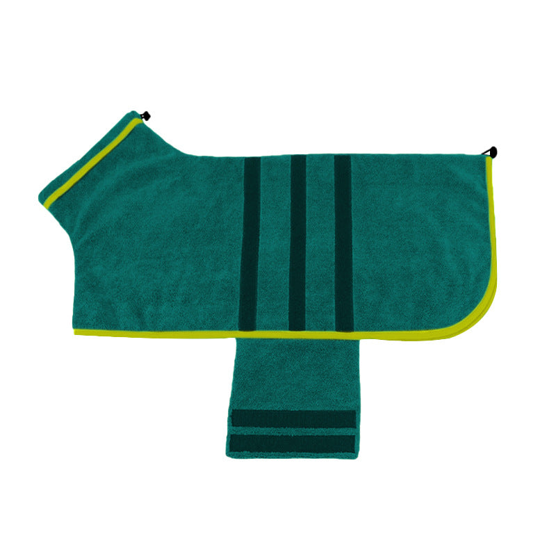 Pet Bathrobe Water Absorbent Grooming Drying Adjustable Pet Towel Accessories