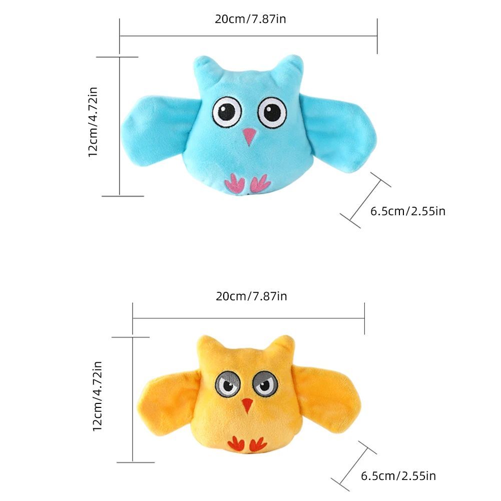 Animal Shape Squeaky Plush Bite Resistant Pet Toy