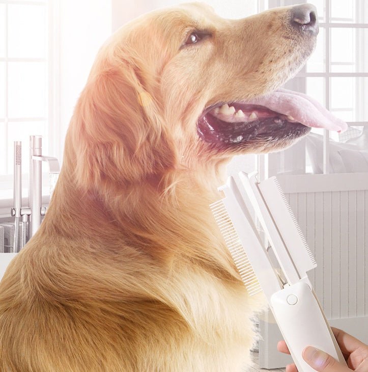 Pet Hair Removal Grooming Brush and Massager for Pets