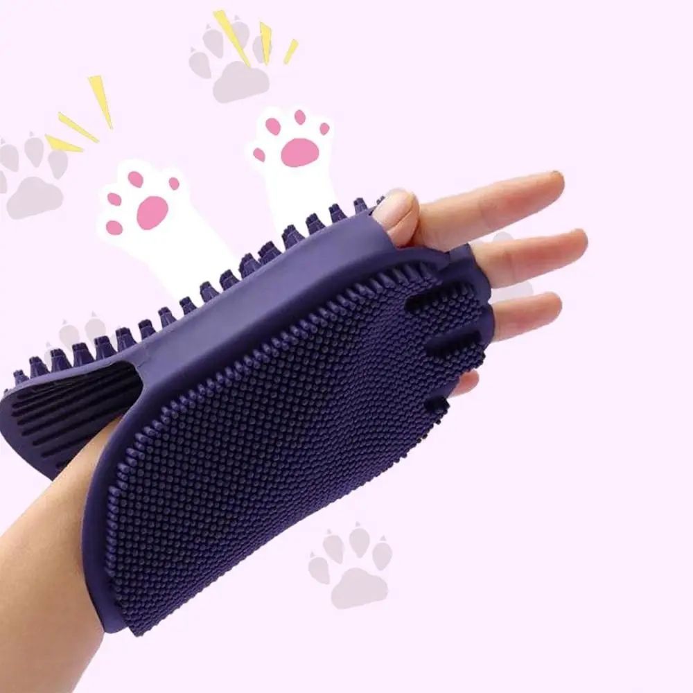 Pet Shampoo Massage Brush Soft Bristle Grooming Tool For Pet Care