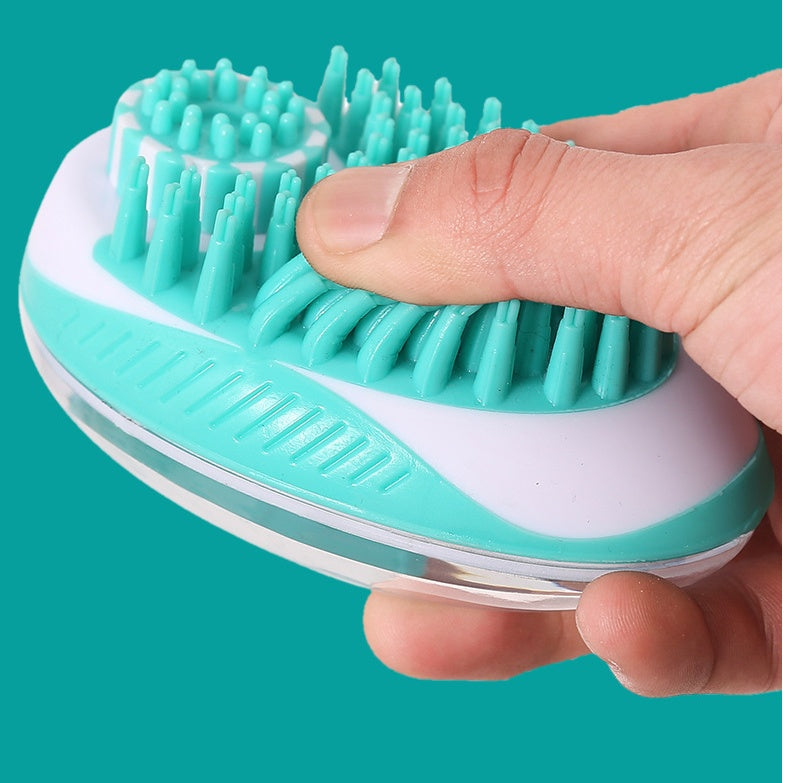 Pet Bath Massage Brush Soft Grooming Cleaning Tool