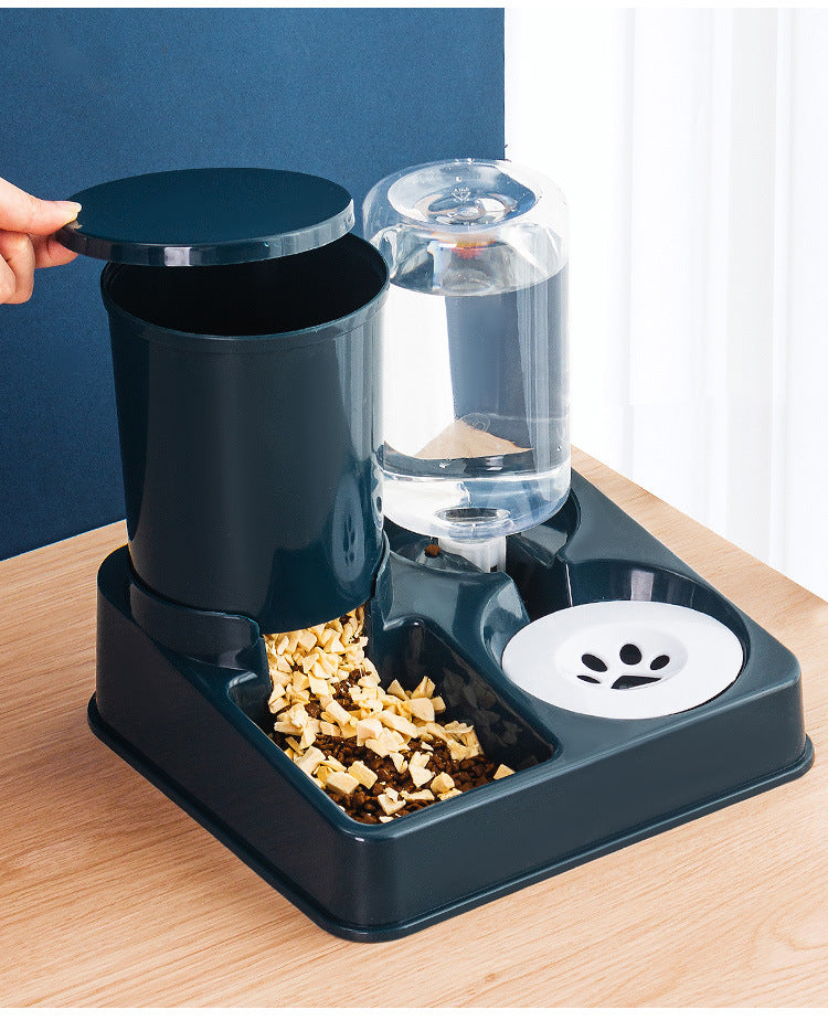 Automatic Pet Food And Water Bowl Combined Feeding Device