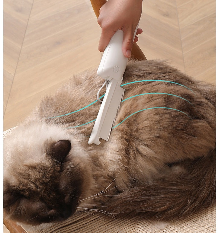 Pet Hair Removal Grooming Brush and Massager for Pets