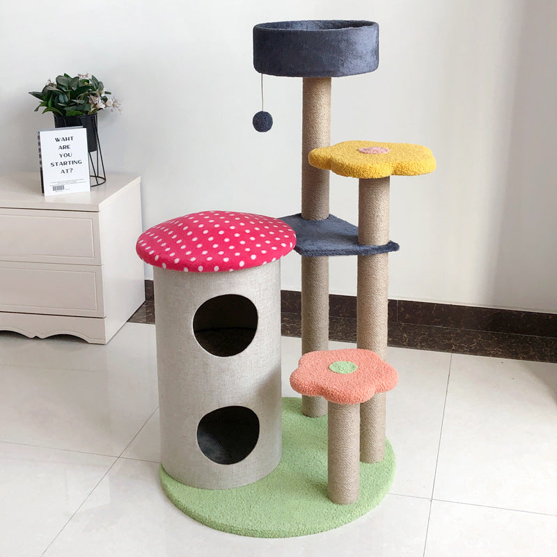 Pet Tower Scratch Board Climbing Tree Wear Resistant Furniture