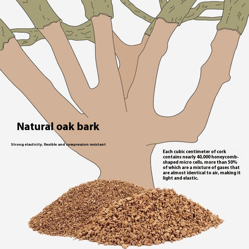 Oak Cork Hamster Bedding Dust Free Landscaping Supplies For Pet Care