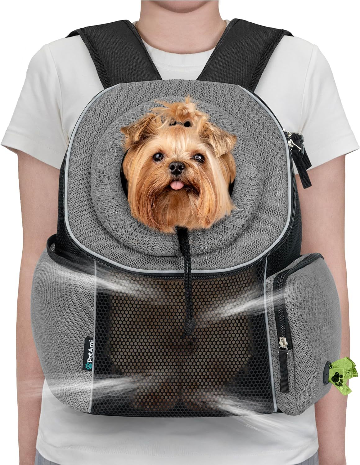 Portable Breathable Pet Carrier Backpack Comfortable Outdoor Travel Bag