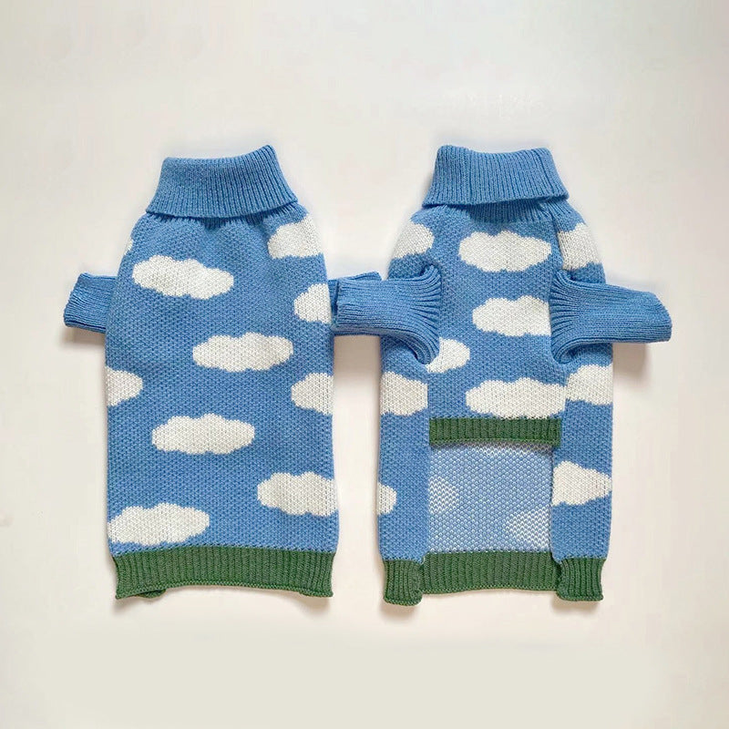 Jacquard Pet Sweater Soft Warm Comfortable Clothing Apparel