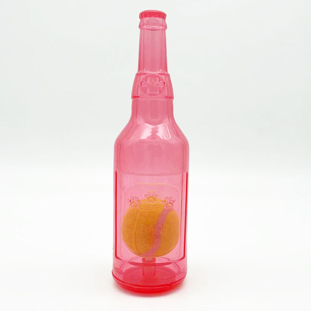 Squeaky Water Bottle Chew Toy For Pets Indestructible Interactive Boredom Toy