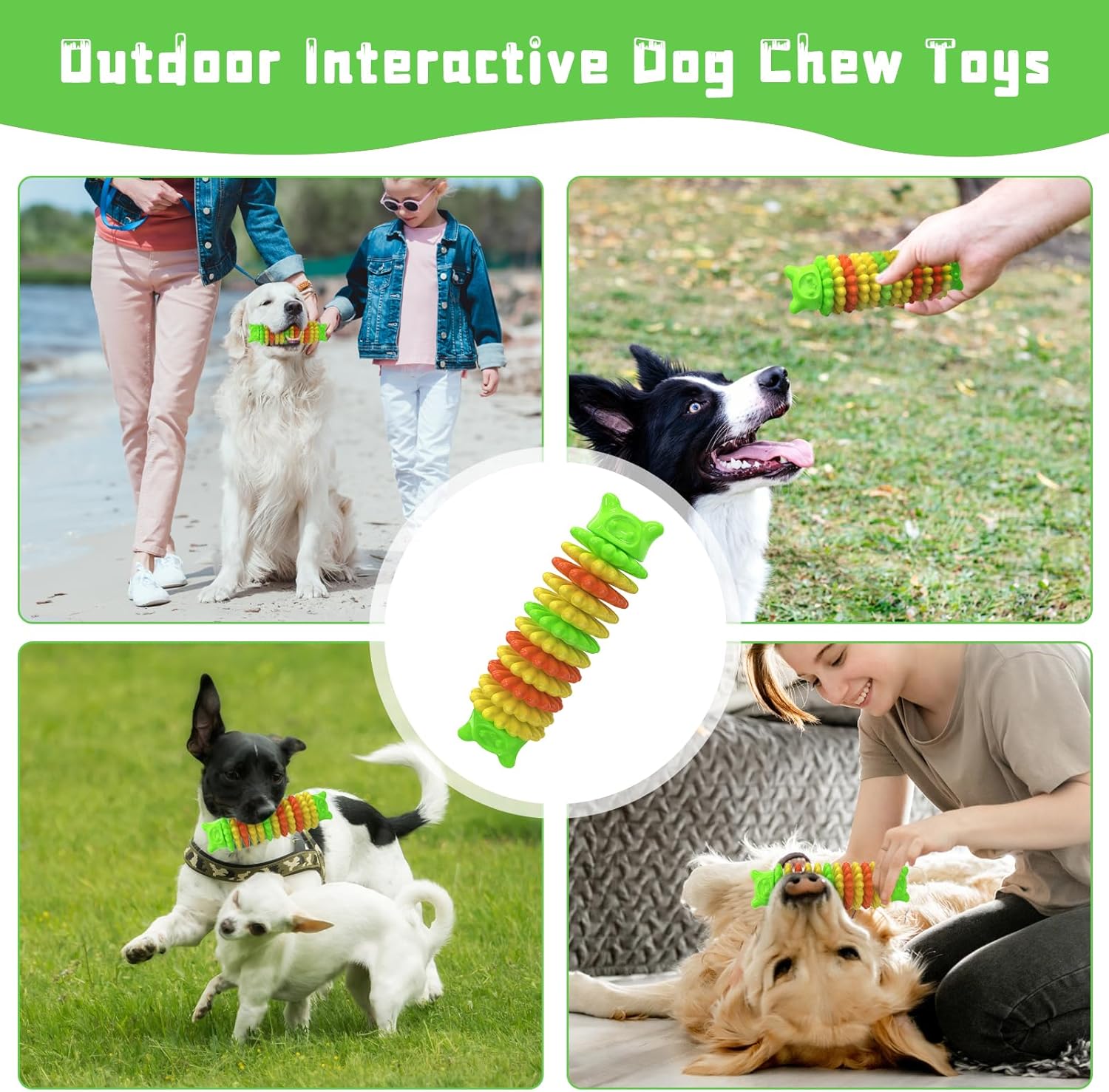 Durable Rubber Chew Toy For Aggressive Chewers All Sizes