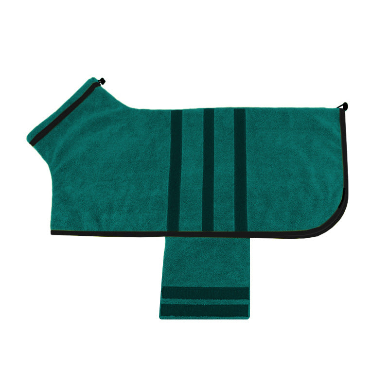 Pet Bathrobe Water Absorbent Grooming Drying Adjustable Pet Towel Accessories